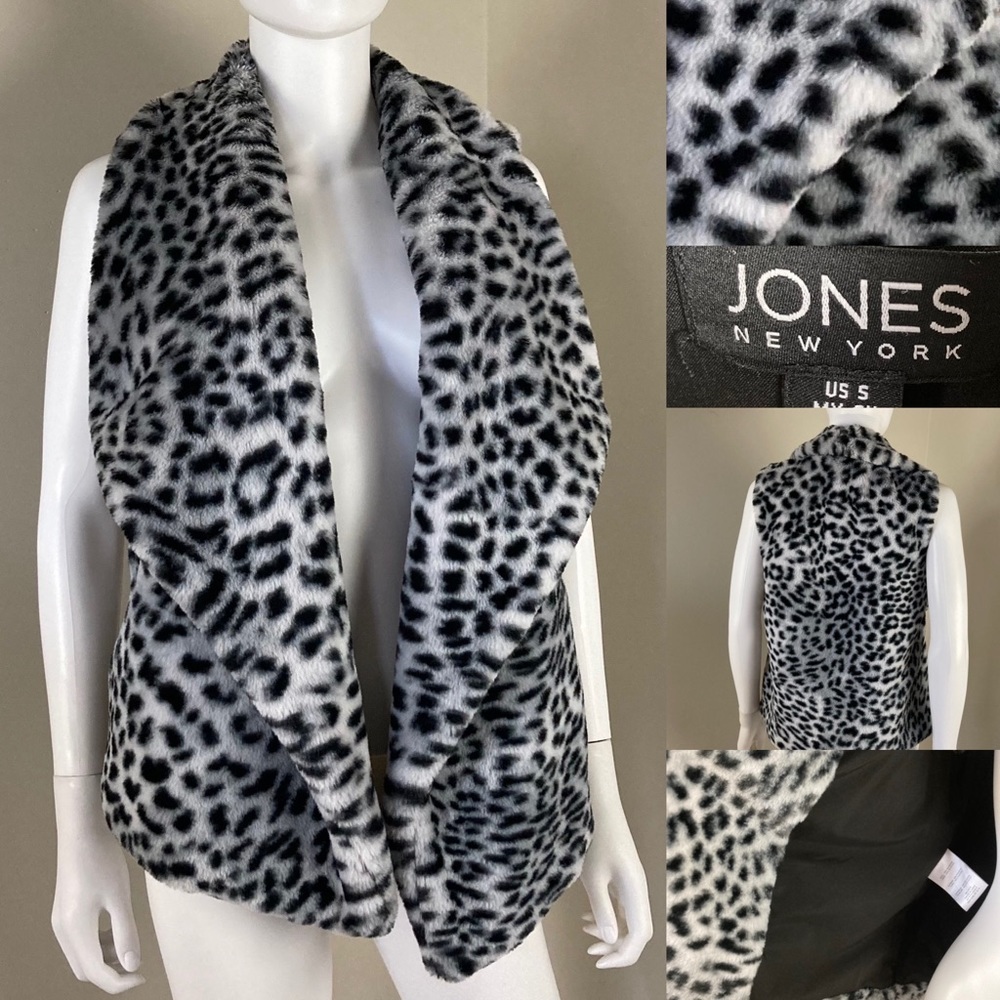 Jones New York. PLUSH vest. S.